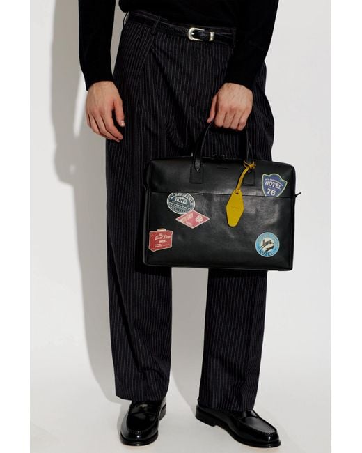 Paul Smith Black Leather Bag for men