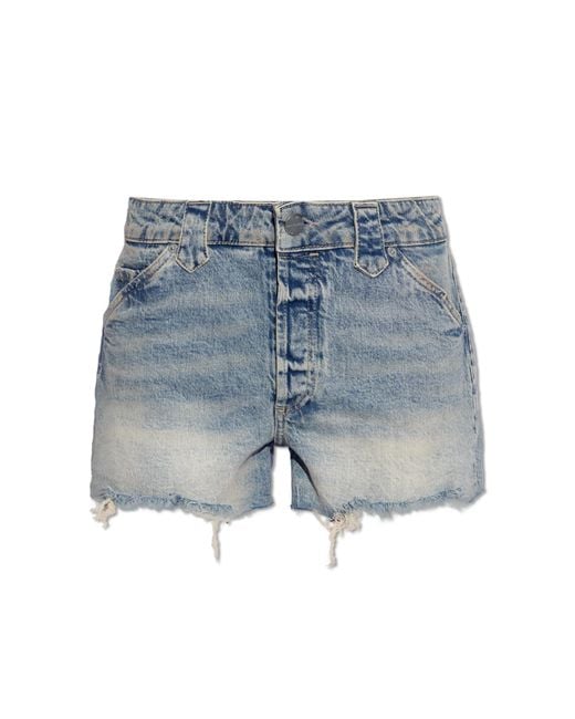 AllSaints Blue ‘Idaho’ Denim Shorts