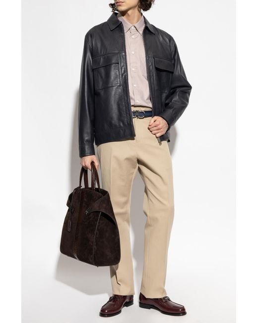 Ferragamo Pink Shirt With Pocket for men