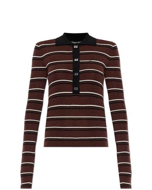 Ganni Brown Wool Sweater