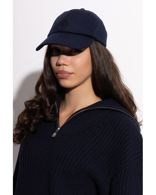 Anine Bing Blue "Jeremy" Baseball Cap