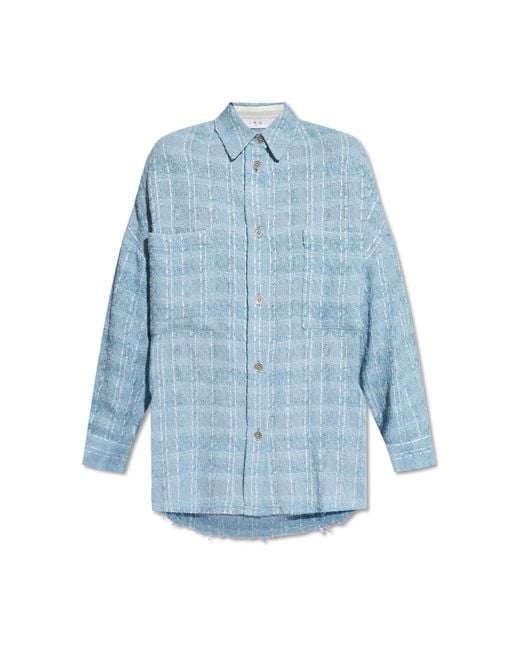 IRO Blue Tweed ‘Zennae’ Shirt