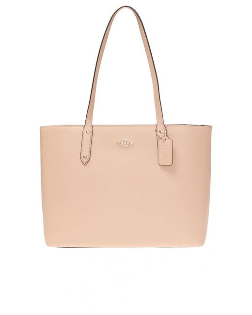 COACH 'central' Tote Bag Beige in Natural | Lyst