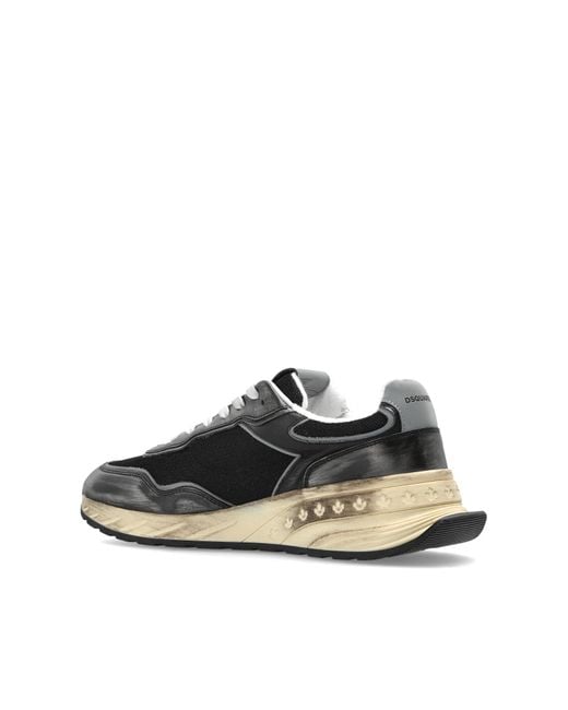 DSquared² Black "Sprinter" Sports Shoes for men