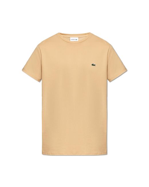 Lacoste White T-shirt With Logo, for men