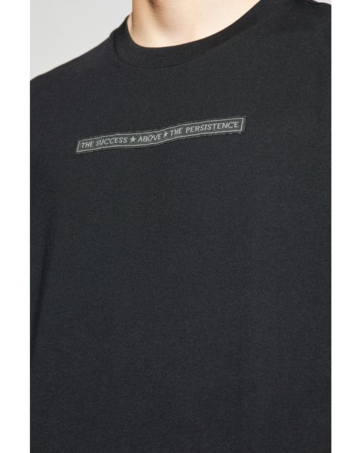 Iceberg Black T-Shirt With Patch for men