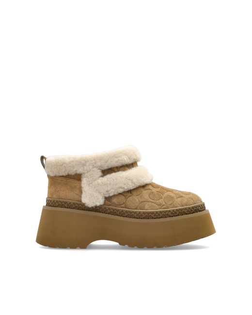 COACH Brown Platform Shoes 'Christina'
