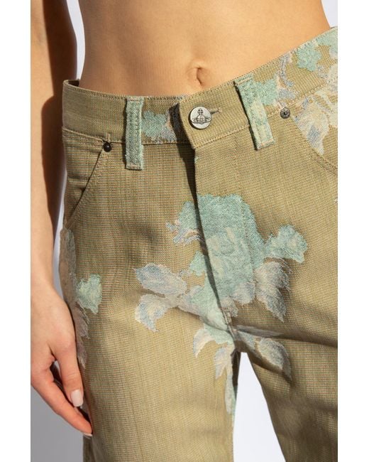 Vivienne Westwood Natural Jacquard Trousers,