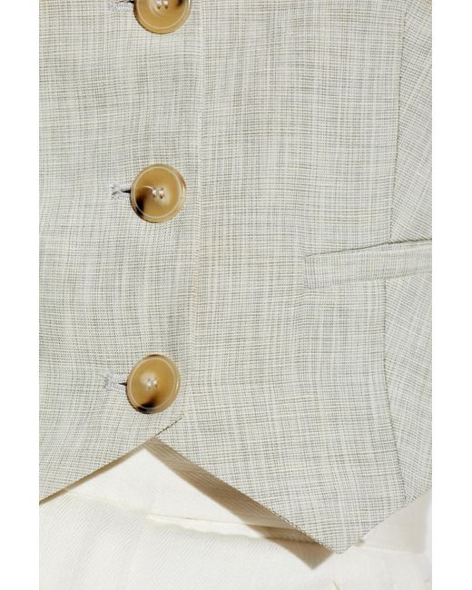 Forte Forte White Vest With Pockets