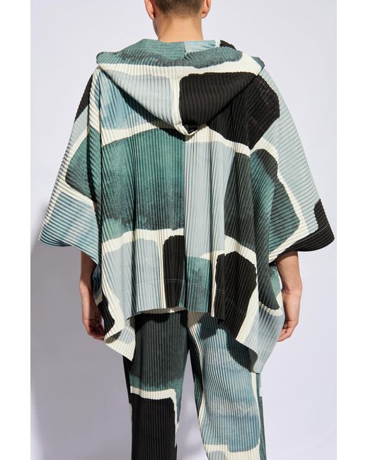 Homme Plissé Issey Miyake Multicolor Pleated Hoodie By for men