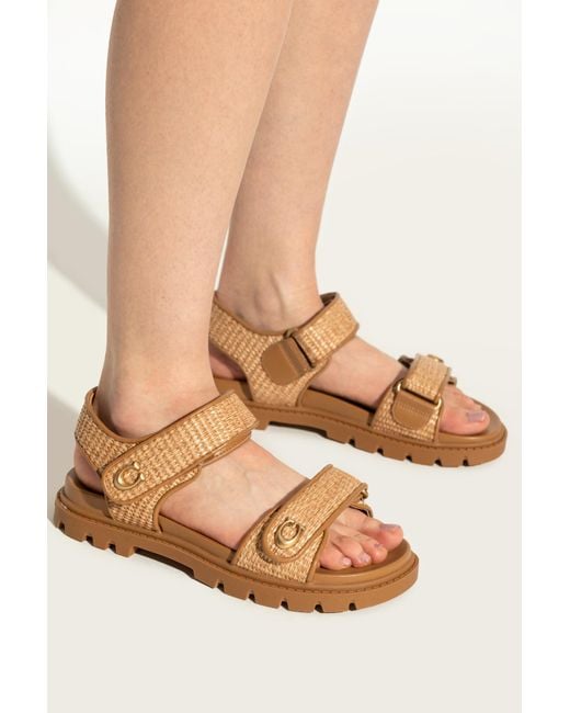 COACH Natural Sandals Brynn