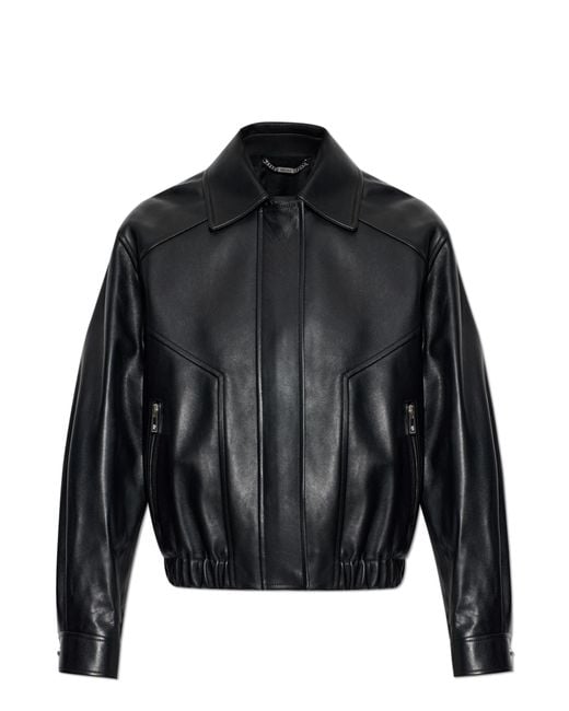 Versace White Leather Jacket