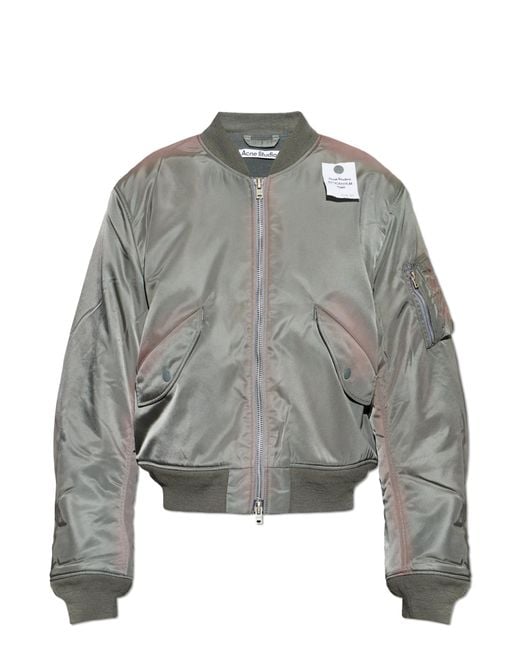 Acne Gray Insulated Jacket for men