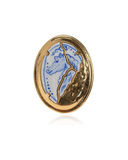 Chloé Blue Signet Ring 'Bloomcraft'