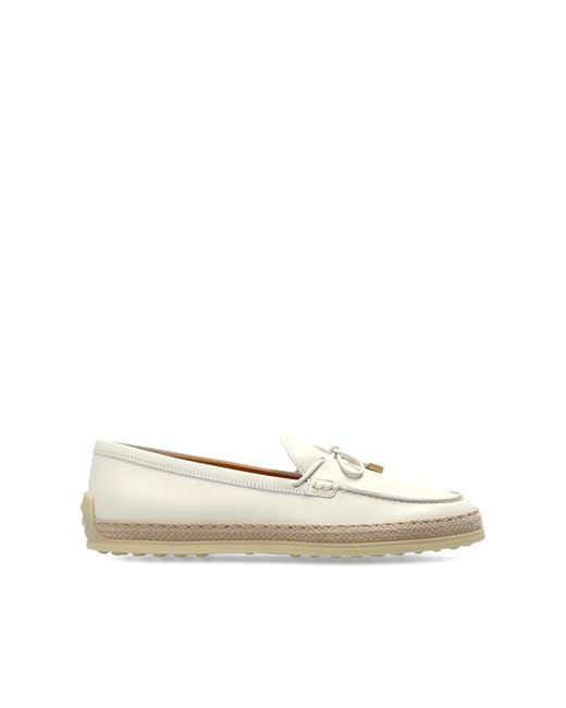 Tod's White Leather Shoes