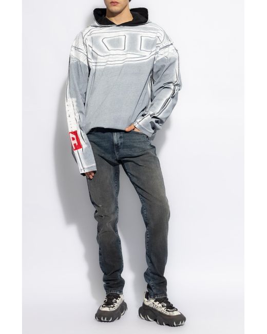 DIESEL Blue '2019 D-Strukt L.32' Jeans for men