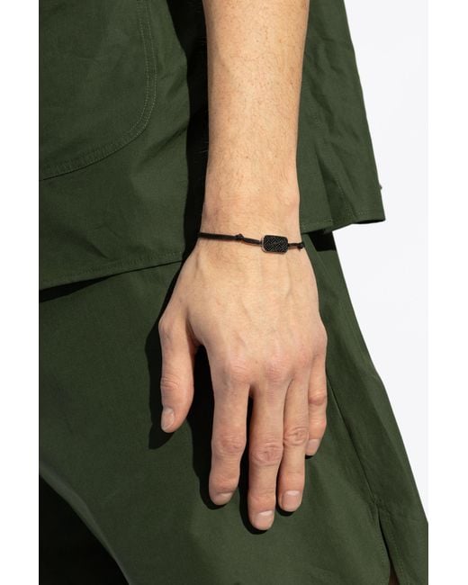 Fendi Green Bracelet With Logo for men