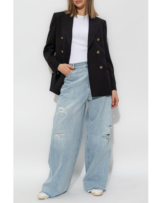 Golden Goose Deluxe Brand Blue Jeans With Vintage Effect
