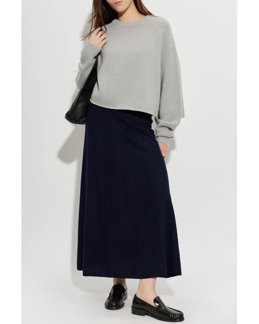 Lisa Yang Blue Cashmere Skirt 'Torie'