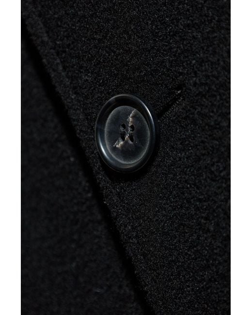 MM6 by Maison Martin Margiela Blue Wool Coat for men