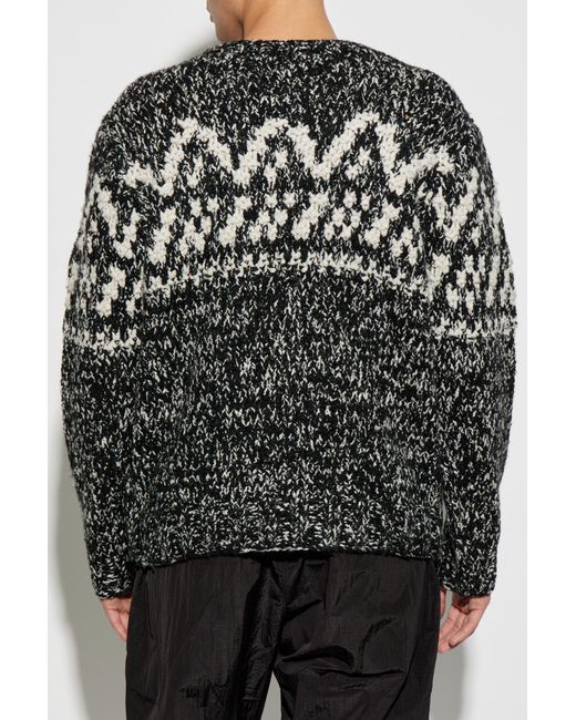 Woolrich Black Patterned Sweater, for men