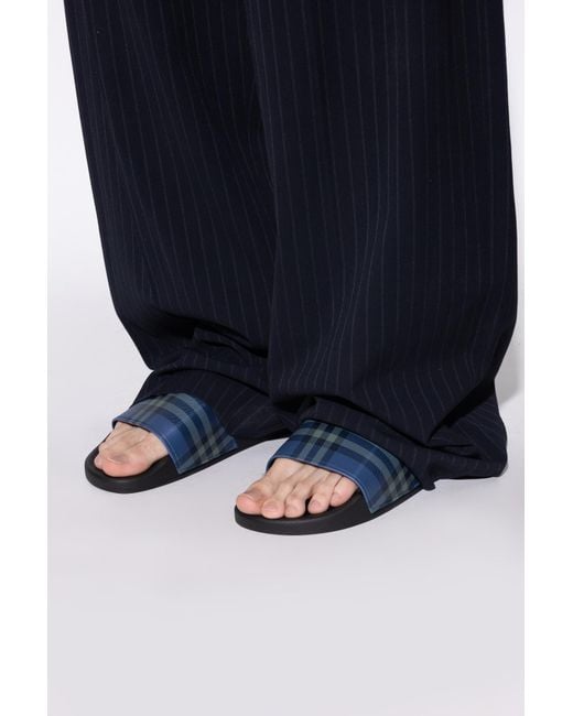 Burberry Blue Flip-Flops for men