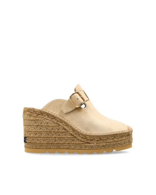 Stella McCartney Natural Wedge-Heeled Shoes 'Gaia'