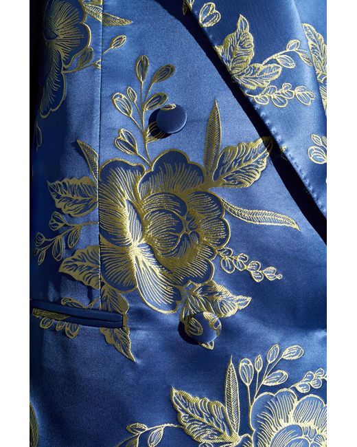 Etro Blue Floral Blazer,