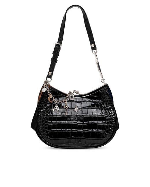 Vivienne Westwood Black 'Charm Frame' Bag