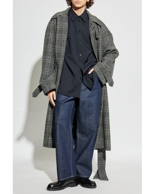 Jil Sander Blue Wool Shirt for men