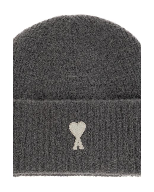 AMI Gray Cap With Embroidered Logo