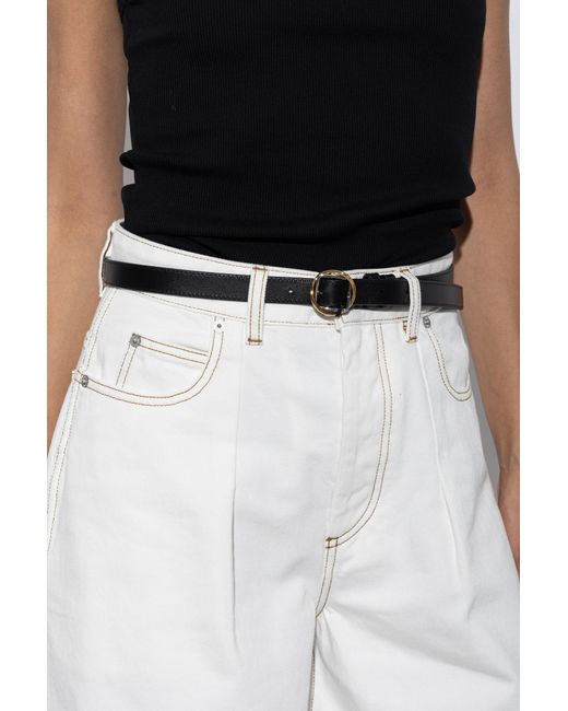 Jacquemus Black Leather Belt 'Salon'