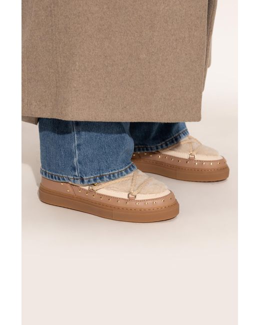 Inuikii Brown Snow Boots "Curly Rock"