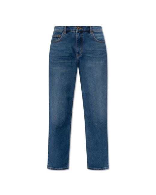 Tory Burch Blue 'Cropped Flared' Jeans