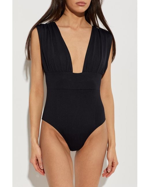 Maiya Paris Black One-Piece Swimsuit "Monceau"