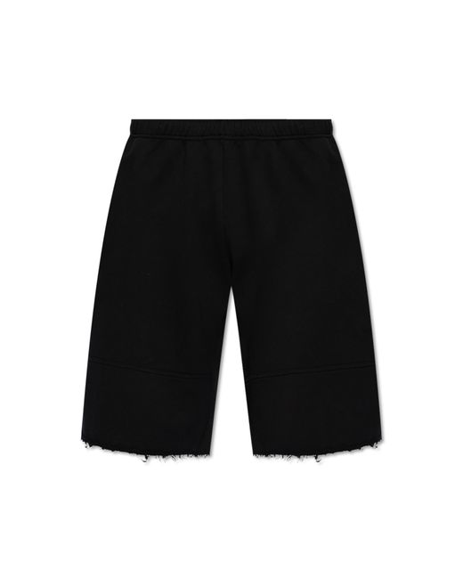 MM6 by Maison Martin Margiela Black Cotton Shorts, ' for men