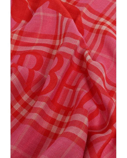 Burberry Scarf With A Checkered Pattern