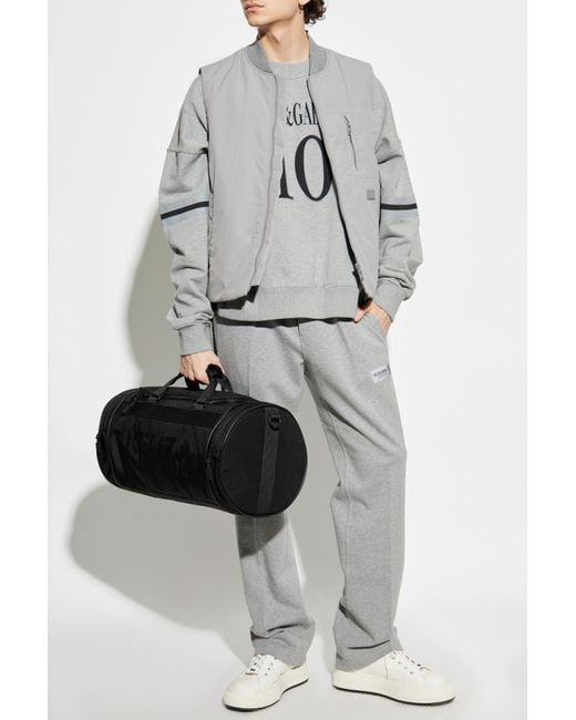 Dolce & Gabbana Gray Sweatpants With Logo for men