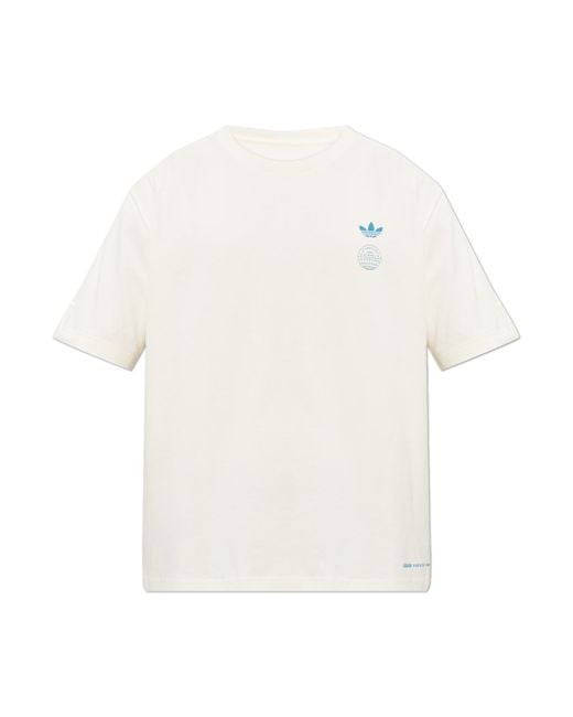Adidas Originals White T-Shirt With Logo