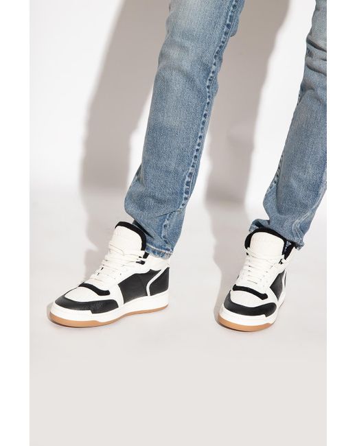 Saint Laurent 'sl/80' High-top Sneakers in White | Lyst