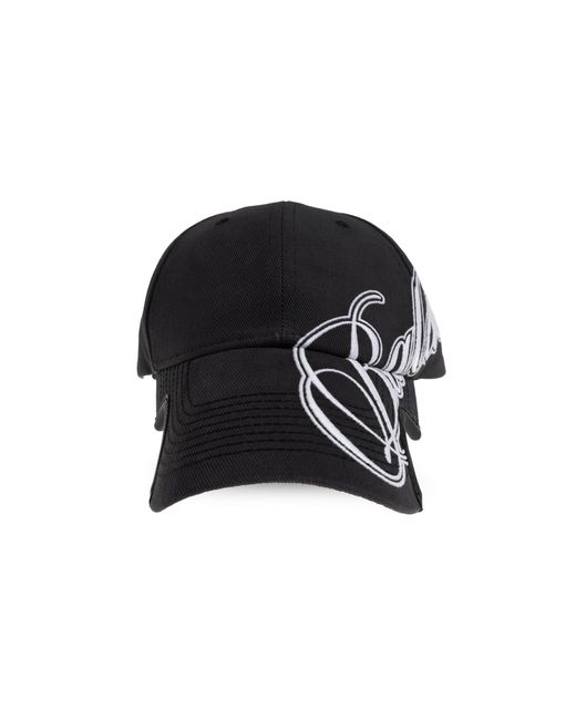 Balenciaga Black Baseball Cap for men