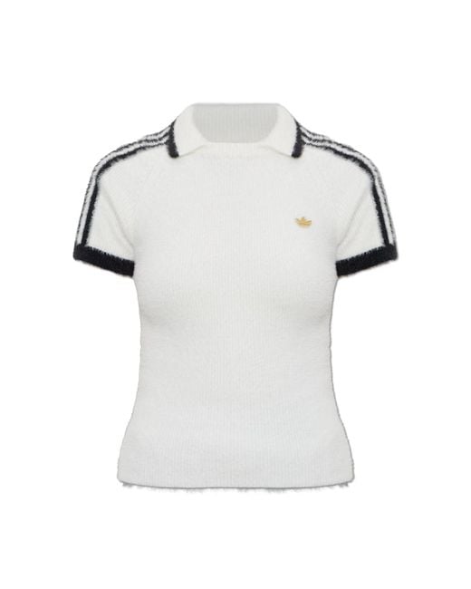 Adidas Originals White T-Shirt With Logo