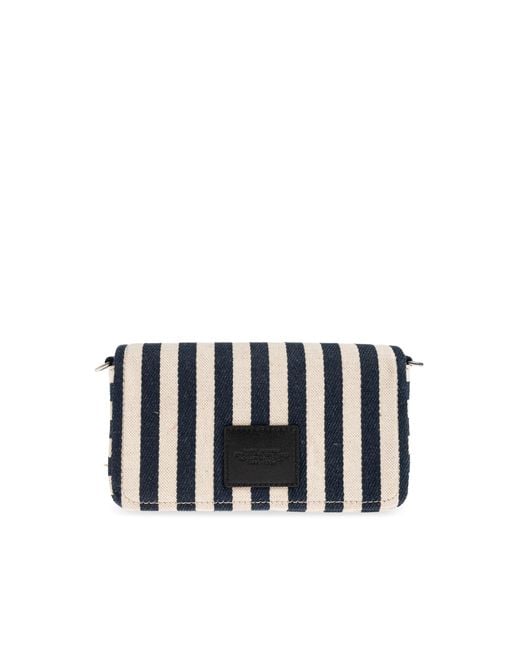 Marc Jacobs White Shoulder Bag With Striped Pattern