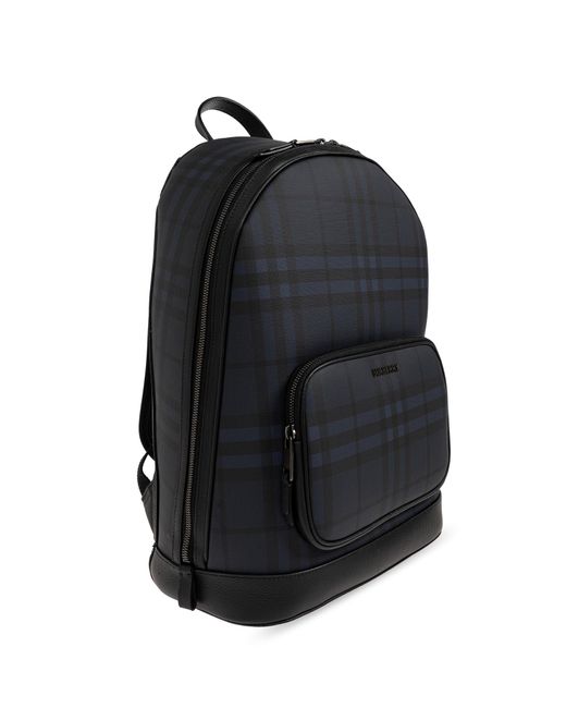Burberry Black Backpack With Logo for men