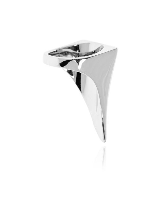 Alexander McQueen Black Brass Ring for men
