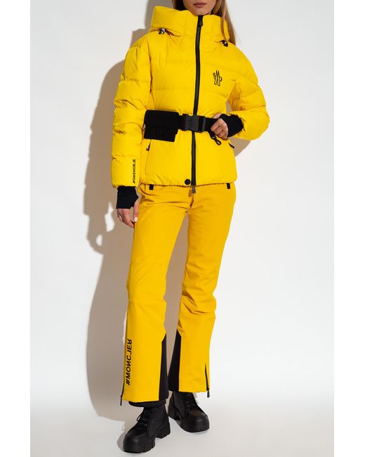 3 MONCLER GRENOBLE Yellow Bouquetin Ski Jacket