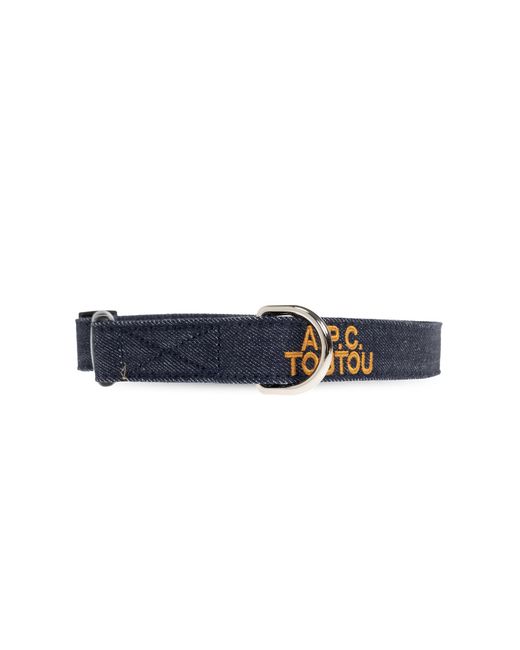 A.P.C. Blue Collar With Logo