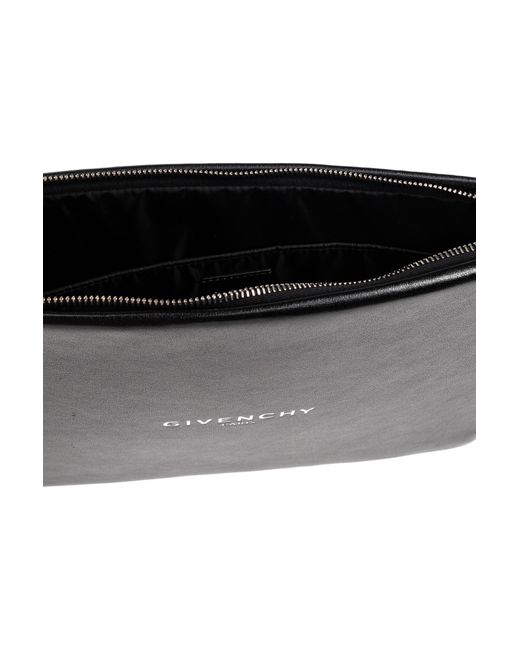 Givenchy Black Leather Document Bag "Antigona" for men