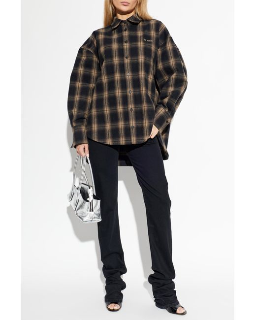 The Attico Black Straight-Leg Jeans