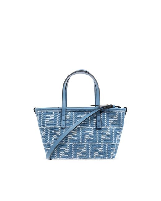 Fendi Blue Handbag Roll Mini